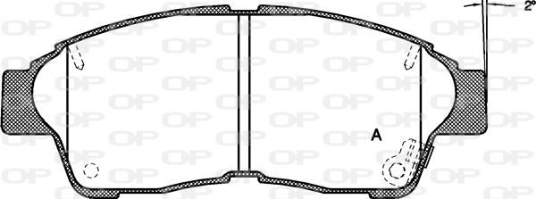 OPEN PARTS Bremžu uzliku kompl., Disku bremzes BPA0402.42